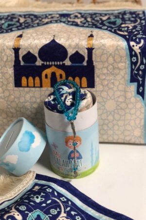 Salat & Sadaqa-inspirerande Box för Barn – Blå