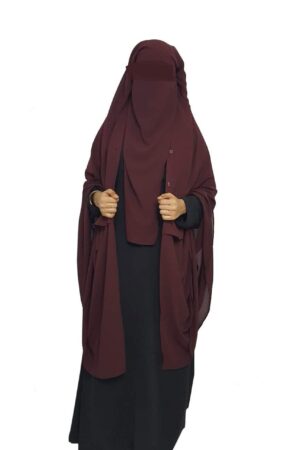 Niqab XL-3 Lager. Burgundy