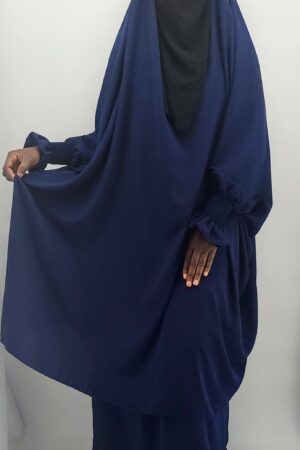 Jilbab-Amira med kjol. Blå