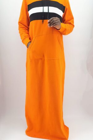 Abaya-Salam Hoods-Huva. Orange
