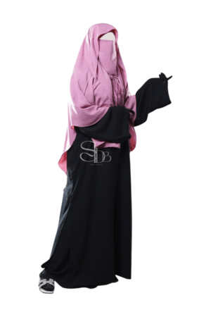 Khimar Sutra med flap för extra täckningsförmåga. Khimar Sutra inkluderar niqab alternativ om önskas